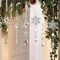 18Pcs Crystal Ornaments for Christmas Tree Decoration Acrylic Clear Hanging Crystal Snowflake Icicles Ornaments Set New Year Party Decor